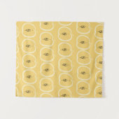 ヴィンテージパターンにリンゴ。手書きの図 タペストリー (正面(横))