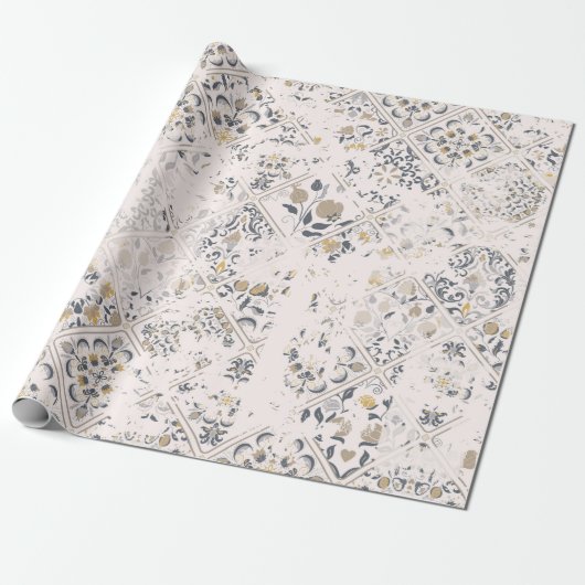 ヴィンテージパターンの属性の効果 ラッピングペーパー (アンロールド)