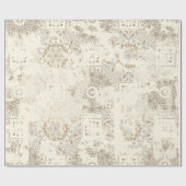 ヴィンテージパターンの属性の効果 ラッピングペーパー (フラット)