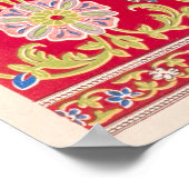 ヴィンテージパターンイラストレーション ポスター (角)