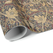 ヴィンテージパターンウィリアムモリスブルマーズウッドブラウン ラッピングペーパー (ロールコーナー)