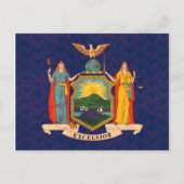 ヴィンテージパターンニューヨーカー国旗 ポストカード (正面)