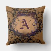 ヴィンテージパターンモノグラムA クッション (裏面)