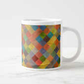 ヴィンテージパターン幾何学 ジャンボコーヒーマグカップ (右)