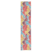 ヴィンテージパターン紅型:クレーンと亀 ショートテーブルランナー (正面)