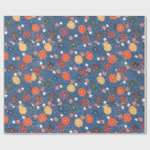 ヴィンテージパターン紅型:ヘイズ、小さなパターン… ラッピングペーパー (フラット)