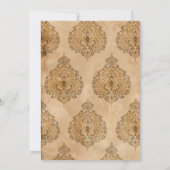 ヴィンテージパターン結婚式招待状 招待状 (裏面)