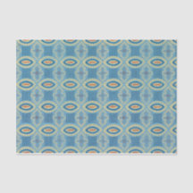 ヴィンテージパターン（の模様が）ある青