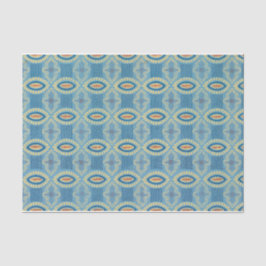 ヴィンテージパターン（の模様が）ある青 薄葉紙