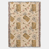 ヴィンテージパターン スローブランケット (正面縦)