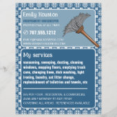 ヴィンテージパターン&ダスター、家政婦、メイド チラシ (正面)