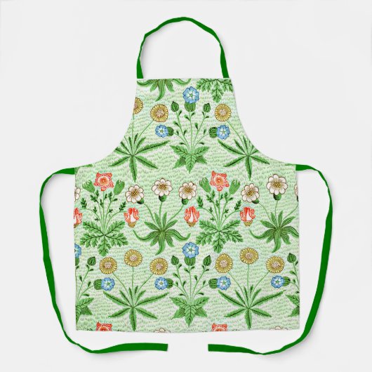 ヴィンテージパターン、デイジー、ウィリアム・モリス エプロン (正面)