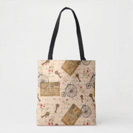 ヴィンテージパターン トートバッグ