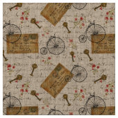 ヴィンテージパターン ファブリック (クローズアップ)