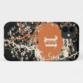 ヴィンテージパターン（モノグラムV） Case-Mate iPhoneケース (裏面(横))