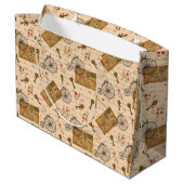 ヴィンテージパターン ラージペーパーバッグ (裏面アングル)