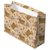 ヴィンテージパターン ラージペーパーバッグ (正面アングル)