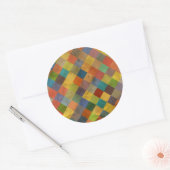 ヴィンテージパターン。幾何学模様 ラウンドシール (封筒)