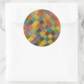 ヴィンテージパターン。幾何学模様 ラウンドシール (バッグ)