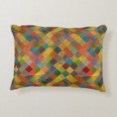 ヴィンテージパターン。 幾何学的 アクセントクッション (裏面)