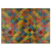 ヴィンテージパターン。 幾何学的 カッティングボード (正面)