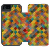 ヴィンテージパターン。 幾何学的 INCIPIO iPhoneウォレットケース (フォリオ Open)