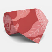 ヴィンテージパターン、果物またはザクロ、ワインレッド ネクタイ (ロール)