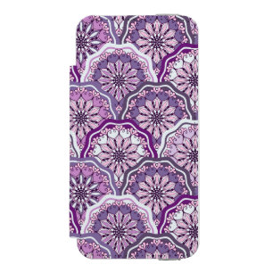 ヴィンテージパターン iPhone SE/5/5sウォレットケース