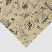 ヴィンテージパタ航海のーン古いマップの切り離し 薄葉紙 (詳細)