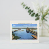 ヴィンテージパダナラムハーバービューサウスダートマス、MA ポストカード (スタンド正面)