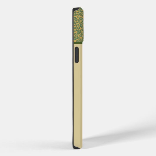 ヴィンテージパッションフラワーボタニカルモノグラム名 Case-Mate iPhoneケース (裏面 / 右)