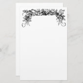 ヴィンテージパッションフラワー文房具 便箋 (正面/裏面)