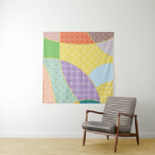 ヴィンテージパッチワークキルトパターンヴィンテージ装飾 タペストリー (インサイチュ(横))