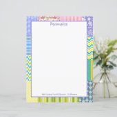 ヴィンテージパッチワークキルトパターン裁縫のパーソナライズ (スタンド正面)