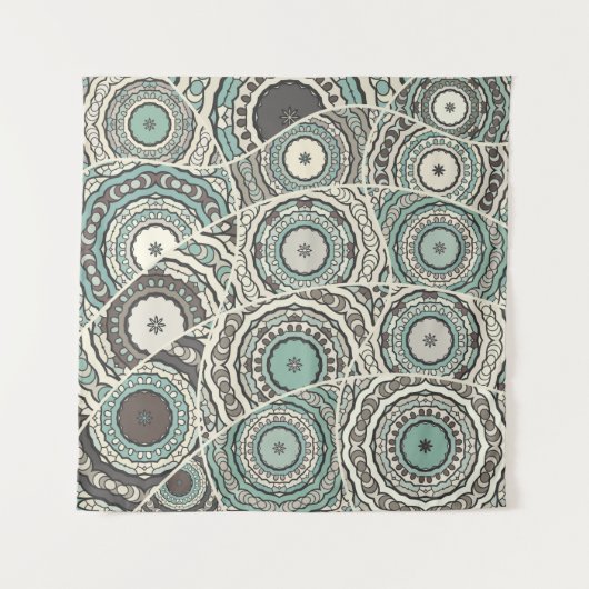 ヴィンテージパッチワークキルトパターン。ヴィンテージデコレティヴ タペストリー (正面)