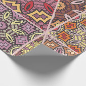 ヴィンテージパッチワークキルトパターン。ヴィンテージデコレティヴ ラッピングペーパー (角)