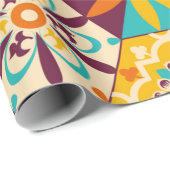 ヴィンテージパッチワークキルトパターン。ヴィンテージデコレティヴ ラッピングペーパー (ロールコーナー)