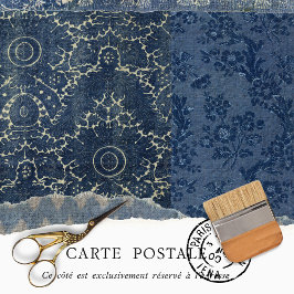 ヴィンテージパッチワークキルト素朴フローラ分離 薄葉紙