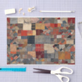 ヴィンテージパッチワークコテージコアティッシュ 薄葉紙 (クラフト)