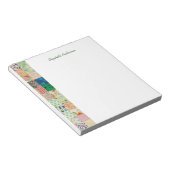 ヴィンテージパッチワーク縁どキルトノートパッド ノートパッド (アングル)