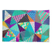 ヴィンテージパッチワーク装飾模様デザイン 枕カバー (裏面)