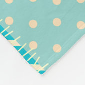 ヴィンテージパッチワーク:テキスタイルのシームレスな背景 フリースブランケット (角)