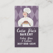 ヴィンテージパティシケーキベーカリーベーキング焼いた品 名刺 (正面)