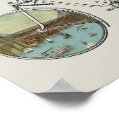 ヴィンテージパテントアートニューヨークシティプリント ポスター (角)