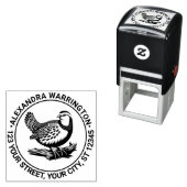 ヴィンテージパトリッジゲームバード#4名差出人住所 セルフインキングスタンプ (インサイチュ)