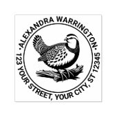 ヴィンテージパトリッジゲームバード#4名差出人住所 セルフインキングスタンプ (デザイン)