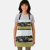 ヴィンテージパドル蒸し器の水色、キッズエプロン エプロン (インサイチュ)