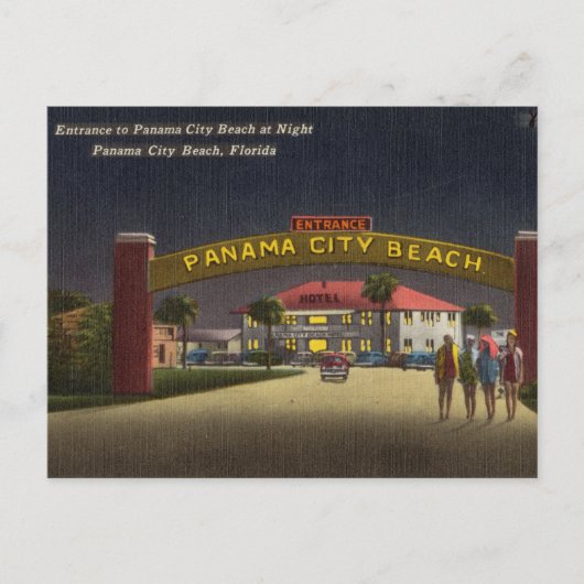 ヴィンテージパナマシティビーチフロリダ ポストカード (正面)