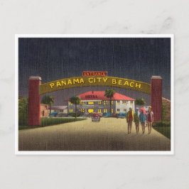 ヴィンテージパナマシティビーチ,フロリダ,夜景 ポストカード