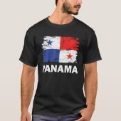 ヴィンテージパナマパナマ国旗のプライドサポートパナマ Tシャツ (正面)
